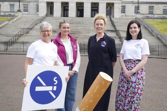 Staff from Hive Cancer Support joined members of the NICC at Stormont to witness Members of the Northern Ireland Assembly vote in favour of a creating a ‘smokefree generation’.