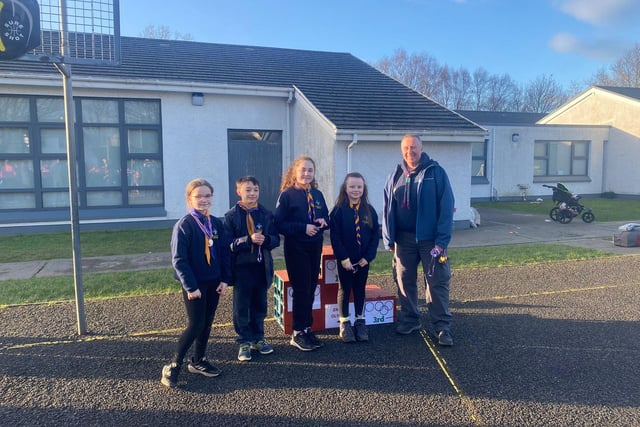 1st 2nd 3rd Derry Saint Mary's Scouts Creggan who won 1st place in the cooking competition held in Carndonagh recently. The Cub section won Second place missing out by only one point.