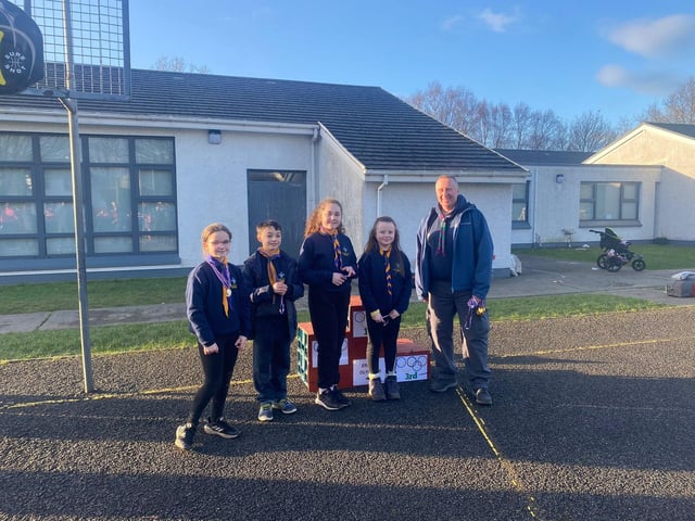 1st 2nd 3rd Derry Saint Mary's Scouts Creggan who won 1st place in the cooking competition held in Carndonagh recently. The Cub section won Second place missing out by only one point.