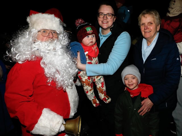 Families get their chance to meet Santa. (Photo - Tom Heaney, nwpresspics) : .
