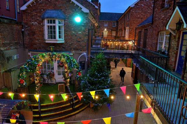 Christmas lights in the craft Village. Photos: George Sweeney. DER2150GS – 029