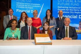 On September 18 the UK Government and NI Executive Ministers gathered at The Guildhall in Derry on Wednesday to sign off on the financial package for the Derry and Strabane City Region City Deal, which will help unlock in excess of £290m.