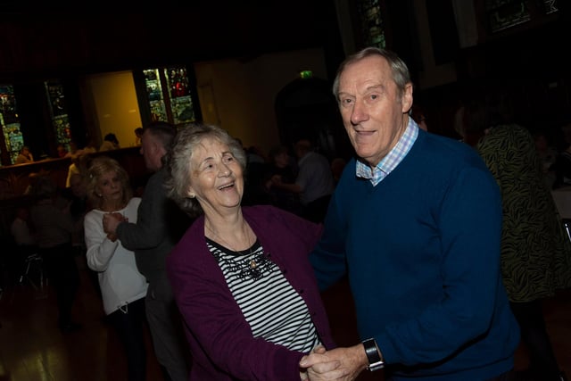 Pictured on the dancefloor at Wednesday’s Mayor’s Tea Dance at the Guildhall are Frances Donaghey and Christy McMonagle.:.