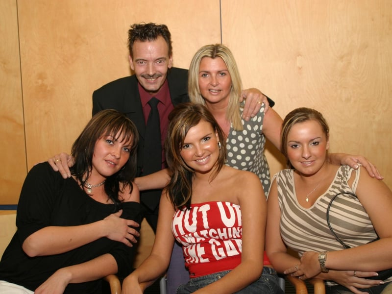 Derry people meeting Nadine Coyle and her family at the Lifford Races in October 2003
