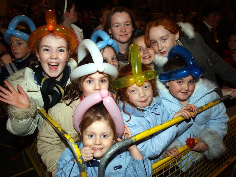 Derry's Christmas light switch-on in November 2003