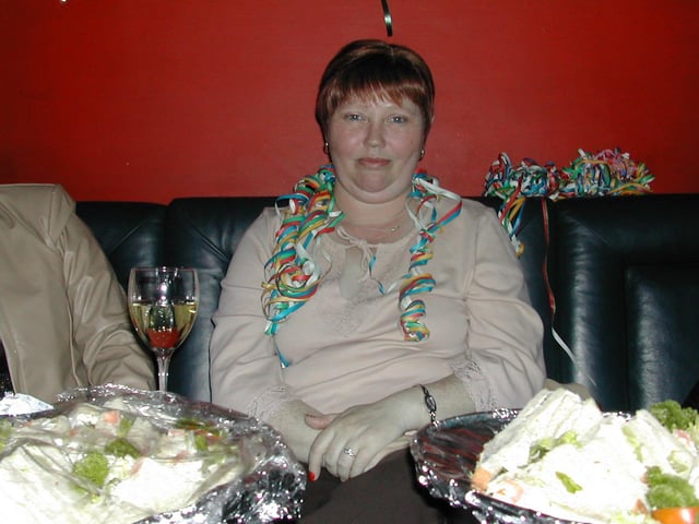 Mary Brennan pictured celebrating her 40th birthday.