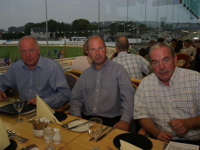 Derry and Donegal people enjoying a night at the Lifford races in June 2005.