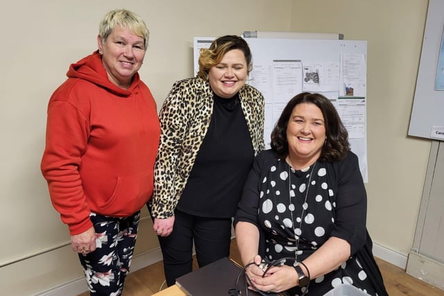 Mary Doherty (Brick), Deborah Shiels and Jennifer McLaughlin-Doherty.