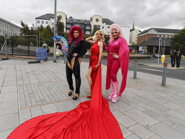 Revellers take part in the 2025 Foyle Pride Parade. Photo: George Sweeney