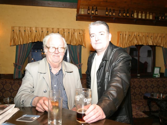 Enjoying a pint in Derry bars 20 years ago in 2003