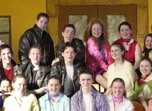 The cast of Grease from Scoil Mhuire, Buncrana, which runs from the 12th to the 14th of February. (0402PG23)