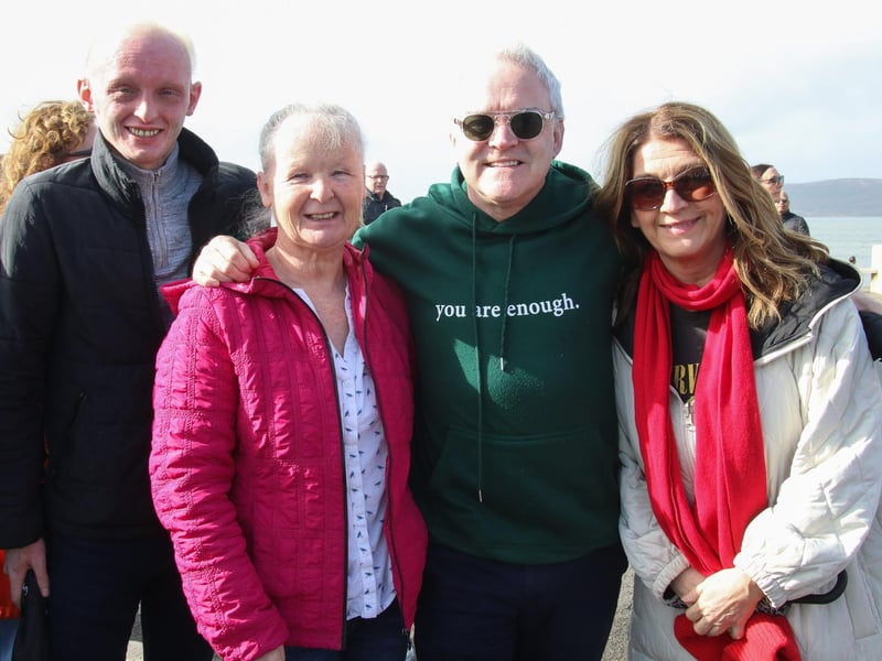 Luke, Lily, Martin and Fionnuala pictured at The 10th Anniversary 5K walk in memory of the Buncrana Pier Tragedy Victims.    (Photo - Deirdre Heaney, nwpresspics) : Buncrana Pier Tragedy 10th Anniversary Remembrance Walk. Photos: Deirdre Heaney, nwpresspics.