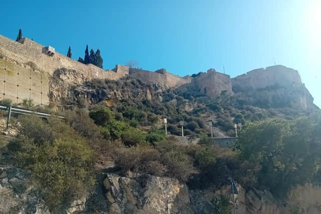 Santa Bárbara Castle that towers over the city of Alicante on Mount Benacantil