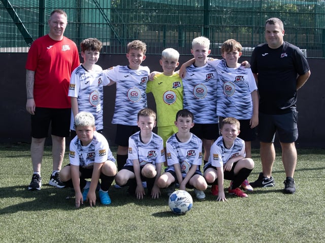 The Maiden City Soccer team which played in the recent Feile '25 Padraig Barton Memorial Cup at Bay Road. (Photos: Jim McCafferty Photography)