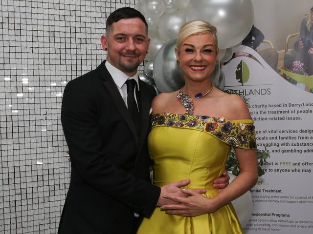 LJ O’Neill and Anthony Michael Duigan pictured at Northland 50th Anniversary Gala Dinner held in The Everglades Hotel. (Photo - Deirdre Heaney, nwpresspics)
