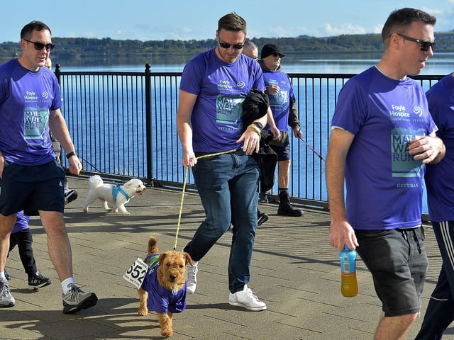 Participants at the annual Foyle Hospice Run/Walk. Photo: George Sweeney