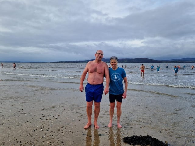 Matthew Fitzpatrick, who ran from Derry and was raising funds for Crumlin Children's Hospital and Roisin Lynch who was raising funds for Children's Eye Cancer.