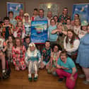 The cast of Skyzdalimit with supporter, Stephen O'Neill.