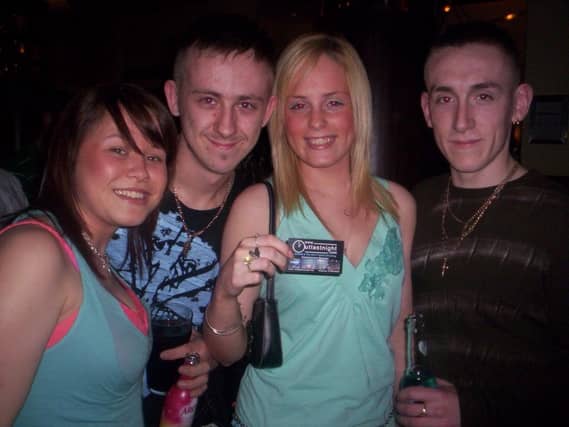 A night out in bars across Derry in May 2005, including Café Roc, The Ice Warf, Strand Bar, The River Inn, Downey’s/Sugar, and The Metro.
