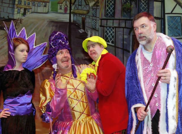 Grove Theatre pantomime actors at the Rialto.