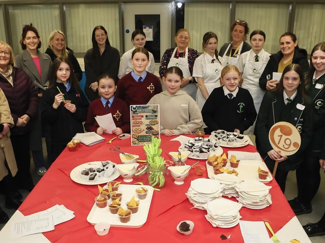 Group pictured in the Hospitality Department at St. Cecilia’s College Open Night. (Photo - Tom Heaney, nwpresspics)