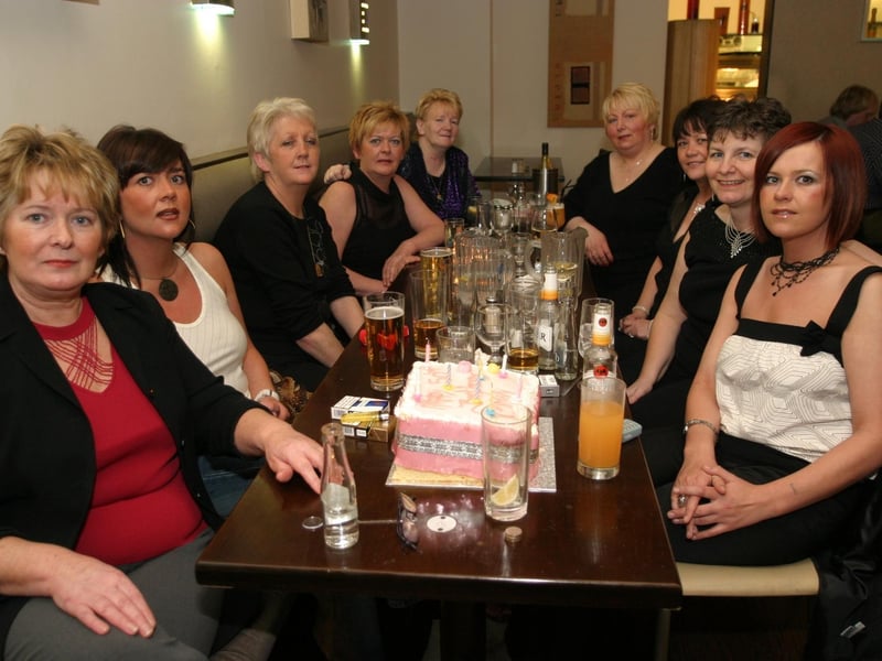 Party celebrations back in 2004: Cathy Doherty.