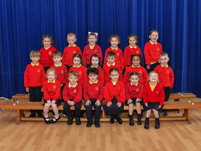 Mrs O’Donnell’s P1 pupils at Steelstown Primary School.