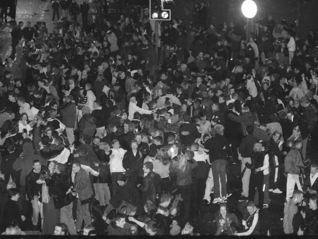 Millennium celebrations in Derry city centre.