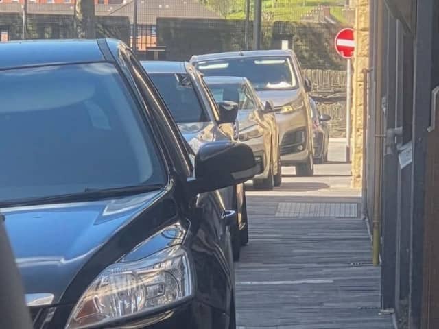 PSNI has highlighted 'inconsiderate parking' on Society Street and Magazine Street. Photo: Police Derry City and Strabane Facebook.