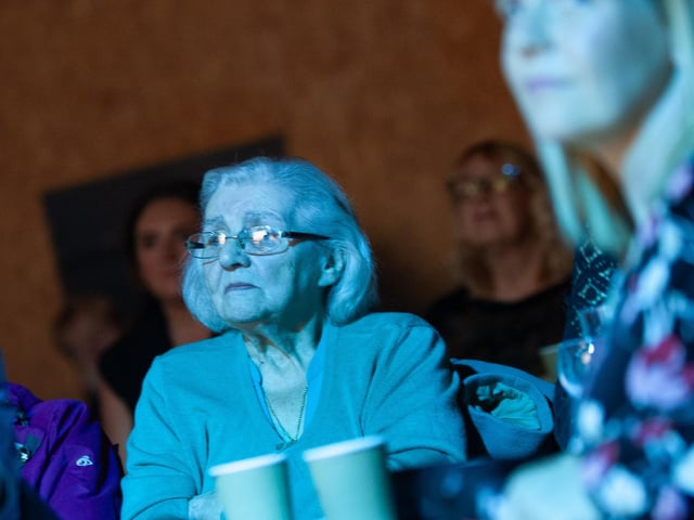 Mary Nelis pictured at Sunday's Feile event in An Culturlann.