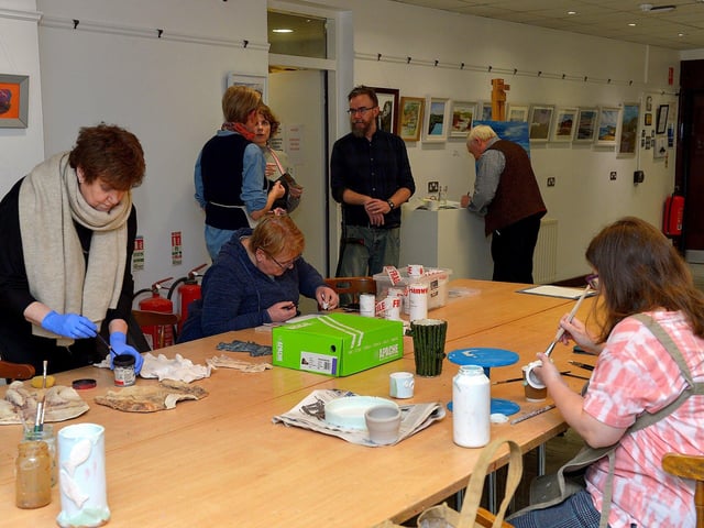 Ceramic arts morning at Eden Place Arts. Photo: George Sweeney. DER2313GS – 22