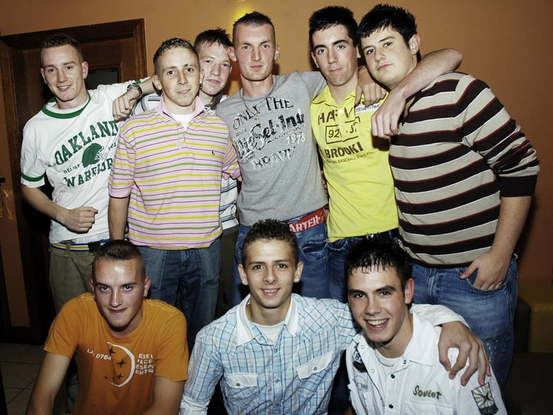 Conor pictured with all his friends.                                : .