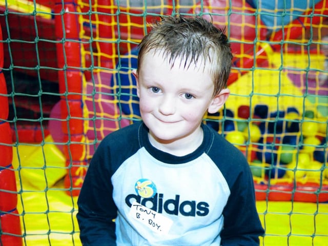 Tony Cregan pictured at his 6th birthday party in the Fun Factory. 150503HG1