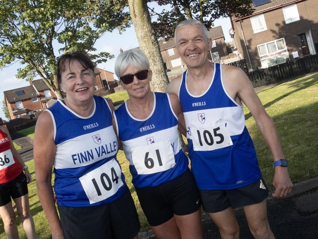 Runners from Finn Valley Running Club who took part in Friday evening's Galliagh Feile 5k. (Photos: Jim McCafferty Photography)
