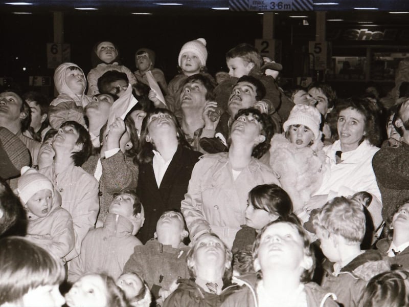 Santa Claus arrives at Lisnagelvin.