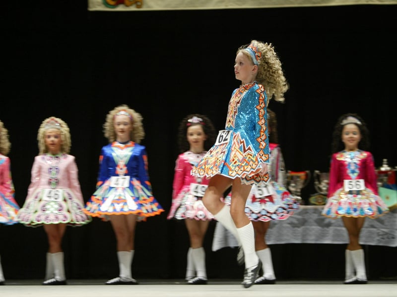 Michaela Ramsey peforming during the Ulster Dance Championships at the Millenium Forum which is being held in Derry for the first time in almost 40 years. (1411JB11):These Irish Dancing champions were featured in the 'Journal' in 2003 marking their achievements.