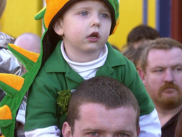 Buncrana St Patrick's Day in 2003:.