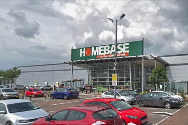 The Homebase store at Crescent Link Retail Park. Photo:  Google Earth.