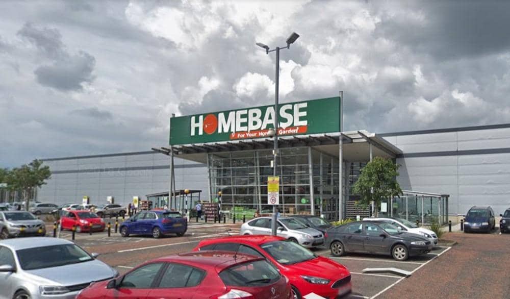 The Homebase store at Crescent Link Retail Park. Photo:  Google Earth.