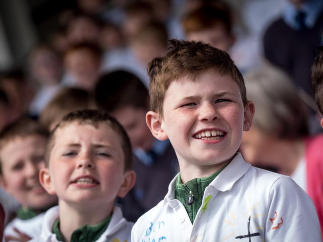 The annual Fan the Flame mass was celebrated recently in Celtic Park for pupils who recently made their confirmation.