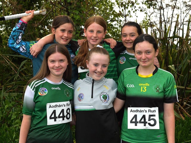 Young Na Magha hurlers who took part in the annual Aodhan’s 5k race on Thursday evening last. Photo: George Sweeney. DER2326GS – 39