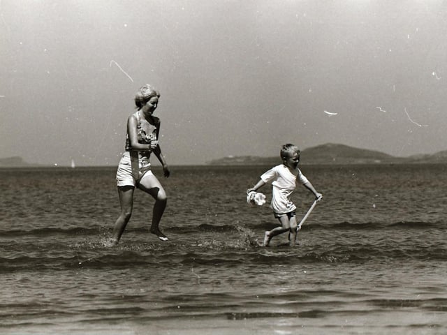 Splashing about in the Swilly in June 1995