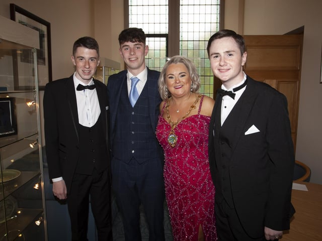Councillor Sandra Duffy hosted the annual Mayor's Ball in the Guildhall on Friday in aid of the Mayor's chosen charity, First Housing Aid and Support Services.