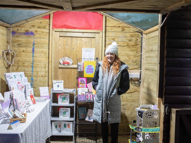 All wrapped up at Buncrana Christmas Market in Swan Park.
