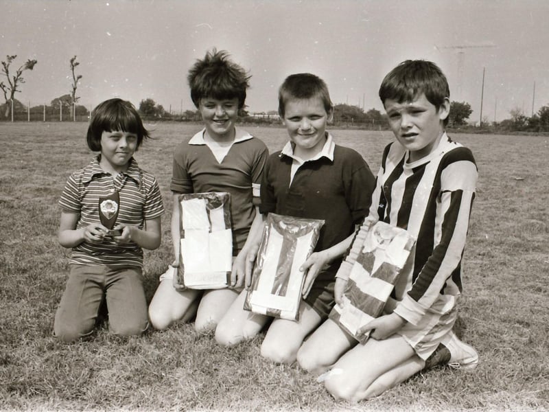 Waterside Primary School class league winners and runners- up.