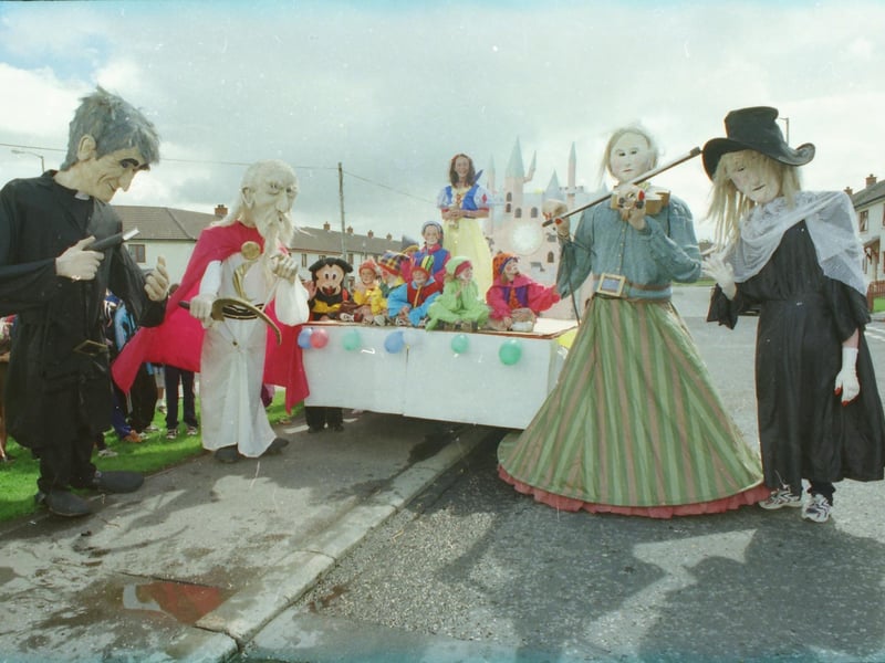 The scene in Creggan during the Festival Parade.