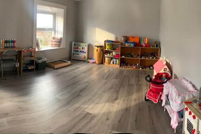Jade's play therapy room in Ebrington Terrace