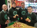 Ruby, Ali, Paige and Oisin in P7.