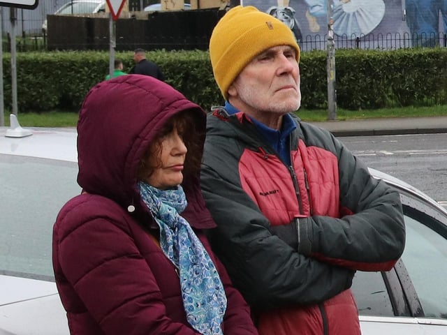 Nora (daughter of Seán Keenan) and Cyril Canning pictured at the Seán Keenan Annual Commemoration at Fahan Street. (Photo - Deirdre Heaney, nwpresspics)