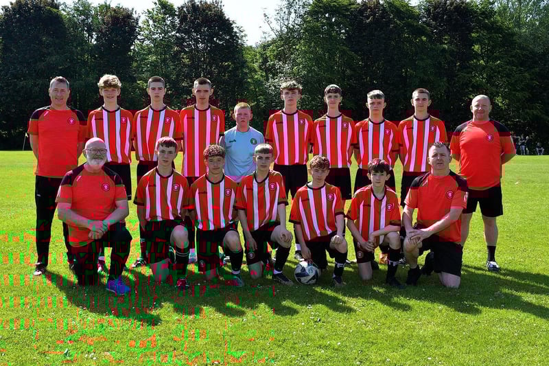 The Tristar team who were defeated by Don Bodcos in D&D U15 Championship Summer Cup final at Prehen on Sunday morning last. Photo: George Sweeney. DER2322GS - 36